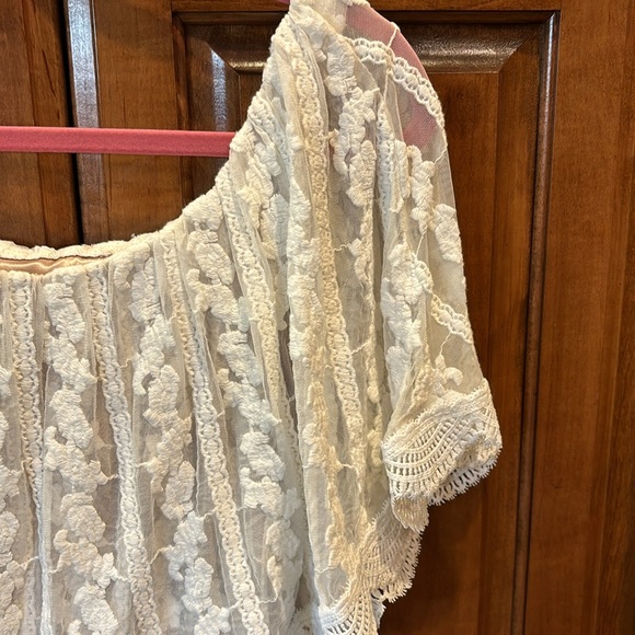 Show Me Your MuMu White Lace Mini Dress - Picture 2 of 4